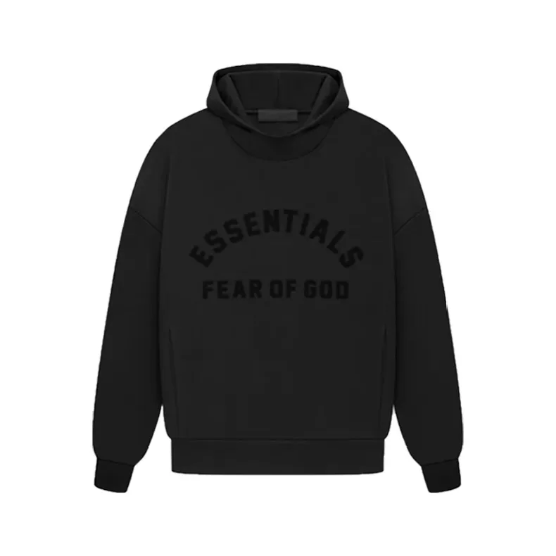 🦋 、Hot Sale🦋 125 2023New Arrival Black ESSENTIALS BALCK COLLECTION FOG FEAR OF GOD Same Style ， ？ ， 。 ， ， ！ ， ， 。 ， ， 。 。 FEAR OF GOD logo 。 ！ Size New Arrival Black ， ， 。 ， ， ！ ， 。 Size：XS-XL ： Black